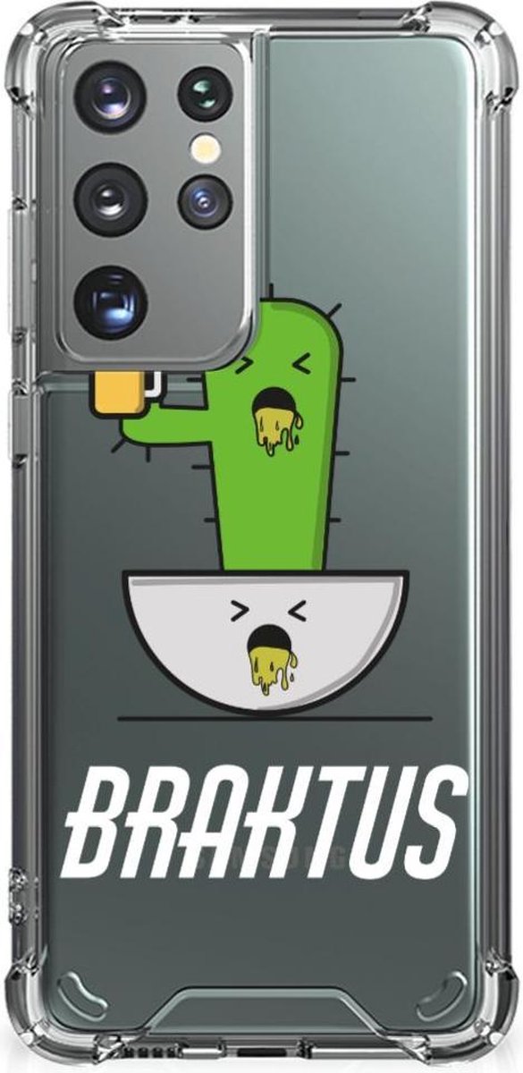 Samsung Galaxy S21 Ultra Stevig Bumper Hoesje Braktus