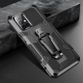 Voor Samsung Galaxy M51 Machine Armor Warrior schokbestendige pc + TPU beschermhoes (zwart)