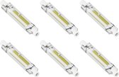 CALEX - LED Lamp 6 Pack - R7S Fitting - 4W - Warm Wit 3000K - Dimbaar - Glas