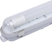HOFTRONIC - LED TL armatuur 60cm - LED - Waterdicht - Flikkervrij - Koppelbaar - 9 Watt - 990 lumen - 110 lm/W - 230V - 3000K Warm wit - TL armatuur voor werkplaatsen, garages, bedrijfshallen en magazijnen