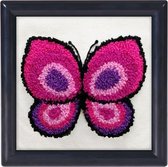 PE1.010 Small Punch met frame zwart Pink Butterfly
