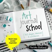 Boek cover Art journal school van Marieke Blokland