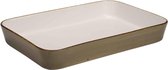 Cosy and trendy Brisbane - Casserole - Taupe - 35.5x24.5xh5cm - Porcelain and Yourkitchen E-cookbook