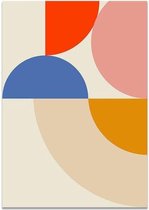 Bauhaus Abstract Poster 7 - 13x18cm Canvas - Multi-color