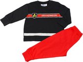 Fun2Wear - Pyjama Brandweer - Zwart - Maat 80 -