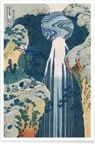 JUNIQE - Poster Hokusai - The Amida Falls in the Far Reaches of the