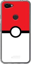 6F hoesje - geschikt voor Google Pixel 3a -  Transparant TPU Case - Pokeball #ffffff