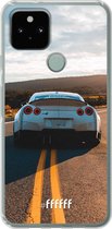 6F hoesje - geschikt voor Google Pixel 5 -  Transparant TPU Case - Silver Sports Car #ffffff