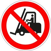 Vloersticker verboden voor heftrucks, sterke zelfklevende folie 600 mm