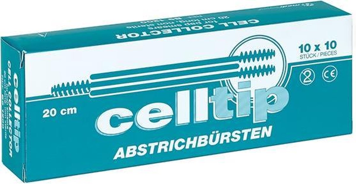 Celltip - borstel voor uitstrijkje - niet steriel 10 stuks