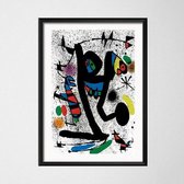 Joan Miro Modern Surrealism Poster 10 - 21x30cm Canvas - Multi-color