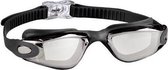 Beco Zwembril Santos Mirror - Unisex - Zwart/Zilver