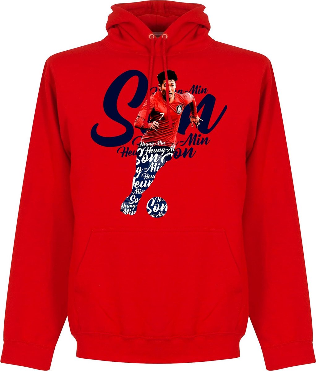 Son Zuid Korea Script Hoodie - Rood - S