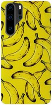 ADEL Siliconen Back Cover Softcase Hoesje Geschikt voor Huawei P30 Pro - Bananen