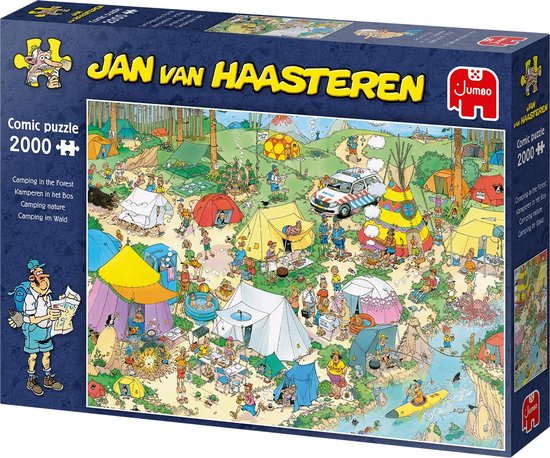 Jan van Haasteren Kamperen in het Bos puzzel - 2000 stukjes - Jan van Haasteren