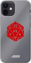 6F hoesje - geschikt voor iPhone 12 Mini -  Transparant TPU Case - D20 - Transparant #ffffff