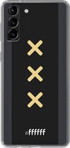 6F hoesje - geschikt voor Samsung Galaxy S21 Plus -  Transparant TPU Case - Ajax Europees Uitshirt 2020-2021 #ffffff