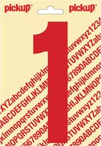 Pickup plakcijfer Nobel 150mm rood 1 - 310221501