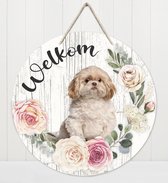 Welkom - Shih Tzu | Muurdecoratie - Bordje Hond
