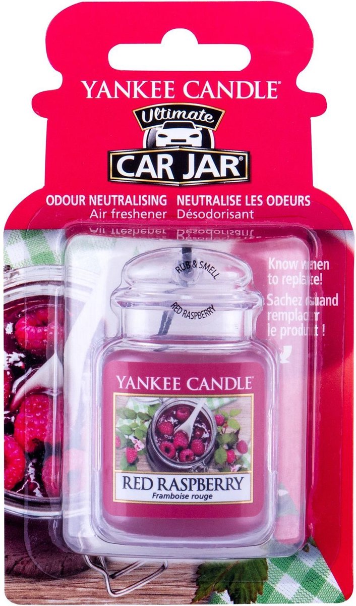 Yankee Candle désodorisant auto car jar Framboise Rouge