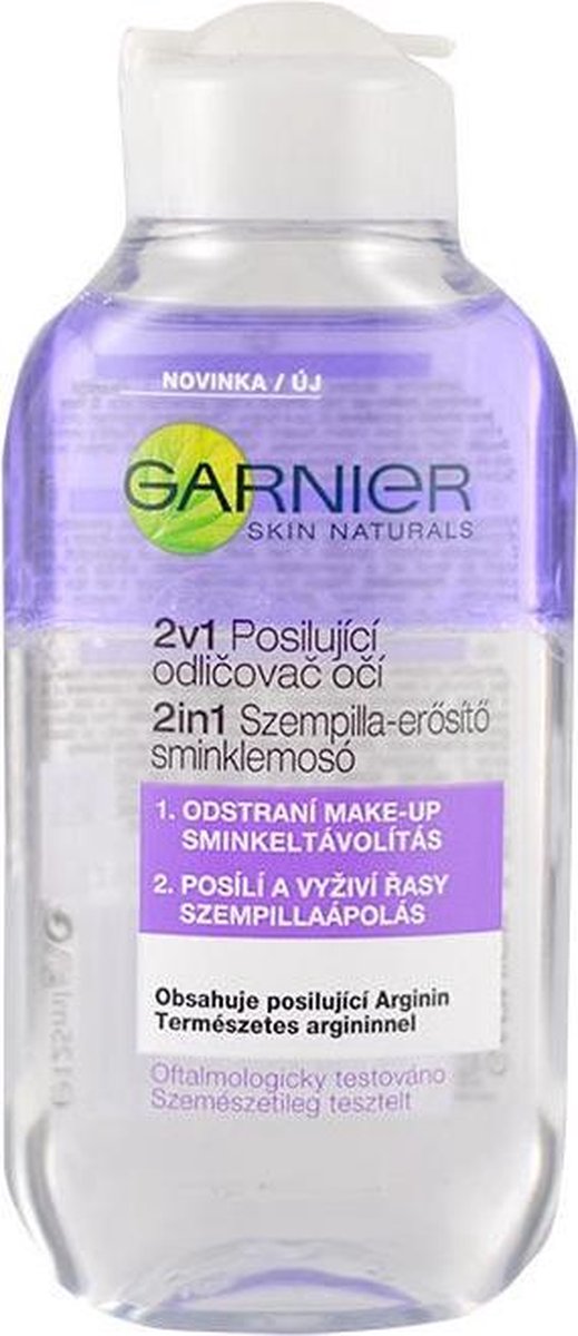 Garnier 2 In 1 Express Eye Make Up Remover Two Phase Makeup Remover Eye Makeup 125ml