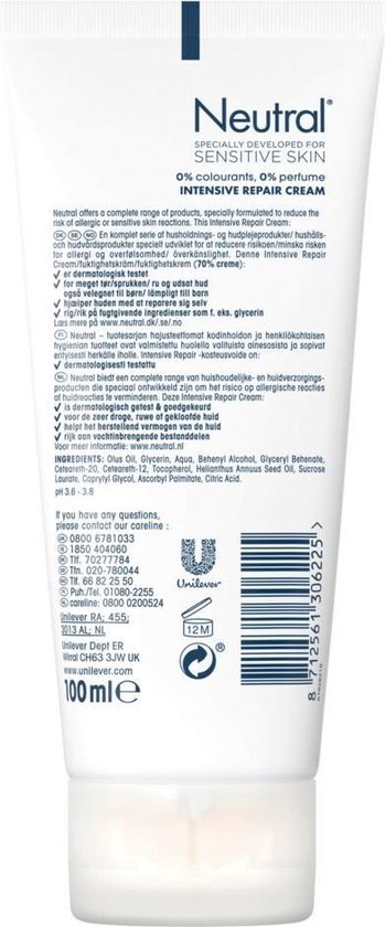 Neutral Intensive Repair Cream - 6 x 100 ml - Voordeelverpakking | bol.com
