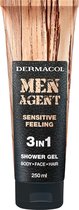 Dermacol - Shower Gel for Men 3v1 Sensitiv e Feeling Men Agent (Shower Gel) 250 ml - 250ml