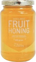 Nederlandse Fruithoning - 450g - Imkerij de Werkbij - Honing vloeibaar - Honingpot