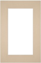 Your Decoration  Passe-Partout - Kadermaat 40x60 cm - Fotomaat 28x48 cm - Beige