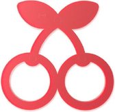 Balvi Onderzetter Fresh Fruit Cherry Magnetisch 16 Cm Rood