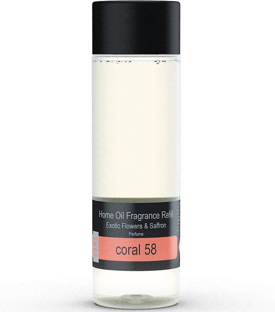 JANZEN Home Geurstokjes Navulling - Fragrance Sticks - Refill Coral 58 - Krachtig en Kruidig - 200 ml