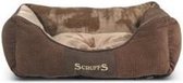 Hondenmand Zacht en Stevig, Anti-Slip en Wasbaar - Scruffs Chester Box Bed -  Kleur: Bruin, Maat: Large