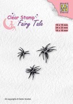 FTCS029 stempel Nellie Snellen - Clearstamp silhouette - Fairy serie - mos en gras plukjes - tillandsia
