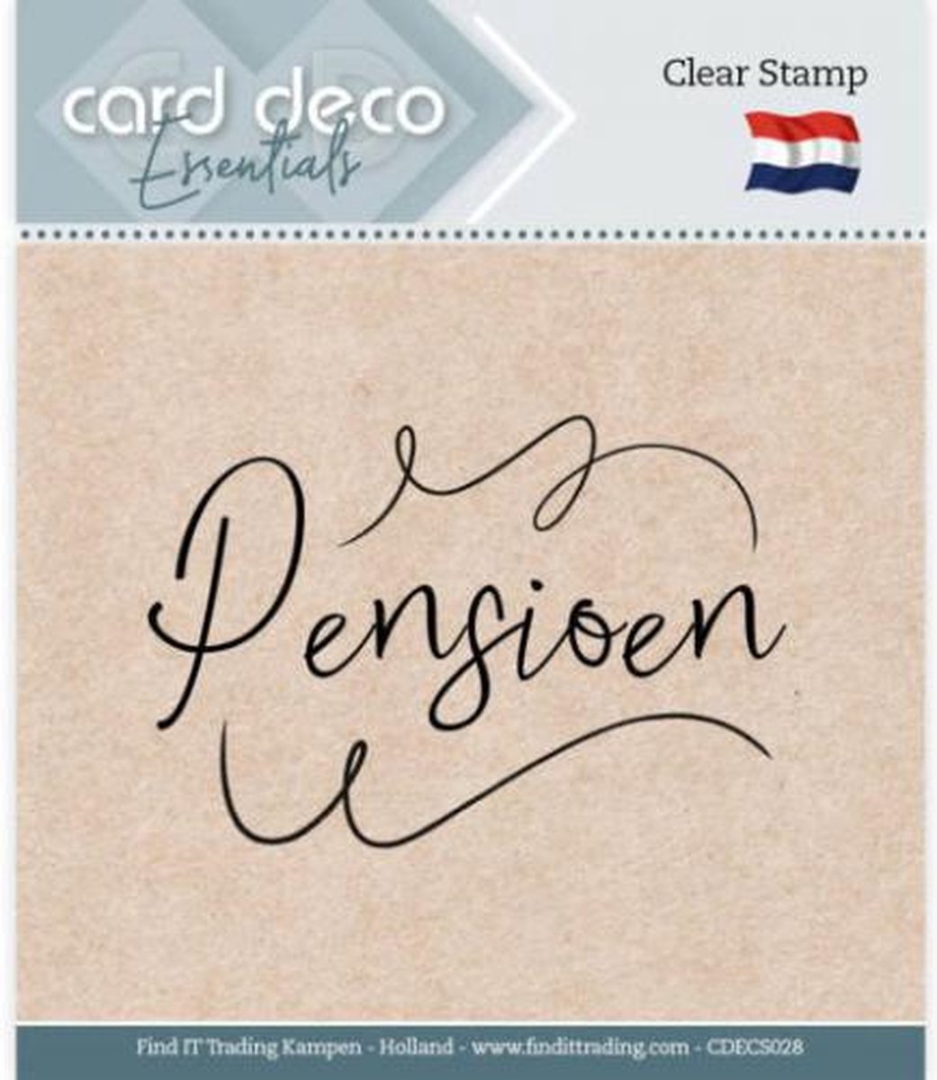 Card Deco Essentials - Clear Stamps - Pensioen