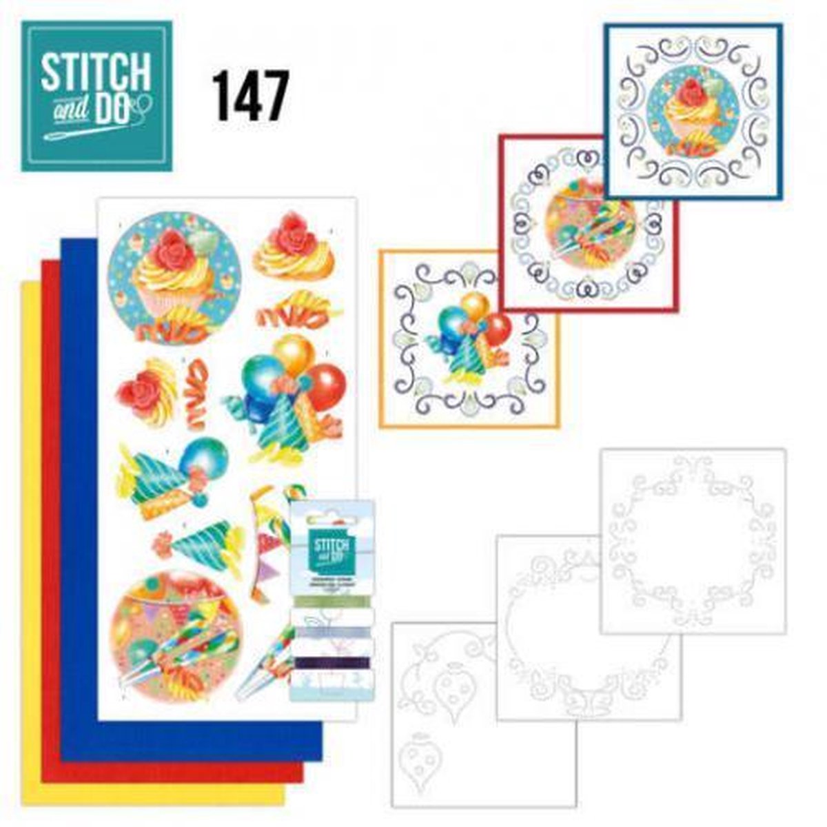 Nr. 147 Happy Birthday by Jeanine's Art for Stitch and Do