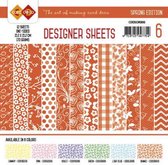 Card Deco - Designer Sheets - Spring Edition oranje