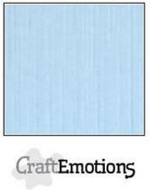 CraftEmotions linnenkarton 10 vel azuurblauw 27x13,5cm 250gr / LHC-14