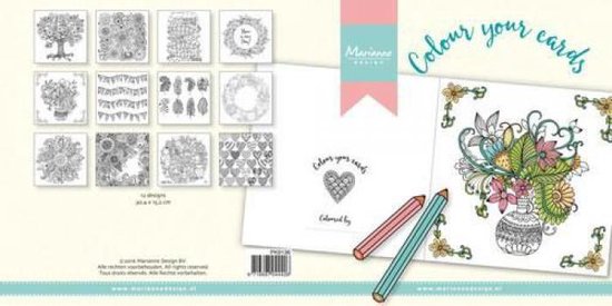 Marianne D Colour your cards - Every Day 12st PK9136 15x30cm