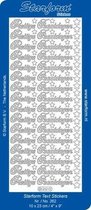 Starform Stickers Text NL Christmas: Prettige Feestdagen (10 PC) - Silver - 0262.002 - 10X23CM