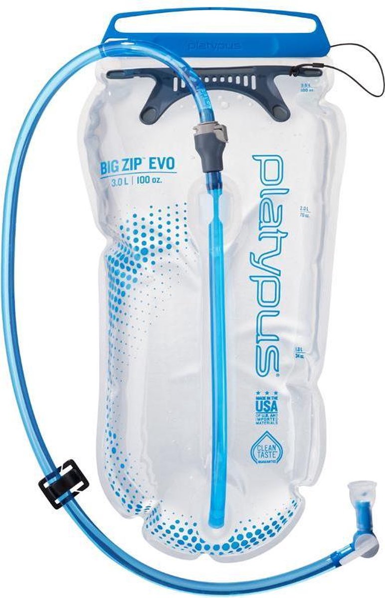 Platypus Big Zip EVO – Drinksysteem – 50% Sneller Drinken – BPA-vrij - waterzak - 2L