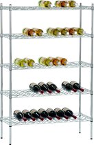 Casier à vin en acier inoxydable pour 100-130 bouteilles 601161