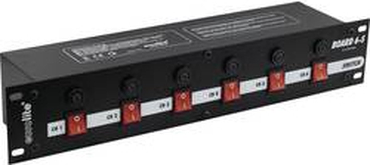 Eurolite 48,3 cm (19)-Board 19 stroomverdeler 6-voudig 2 HE