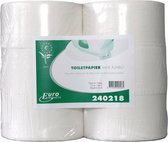 123toilet mini-Jumbo toiletpapier 2-laags wit tissue 180 meter