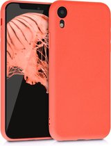 kwmobile telefoonhoesje voor Apple iPhone XR - Hoesje voor smartphone - Back cover in levendig koraal