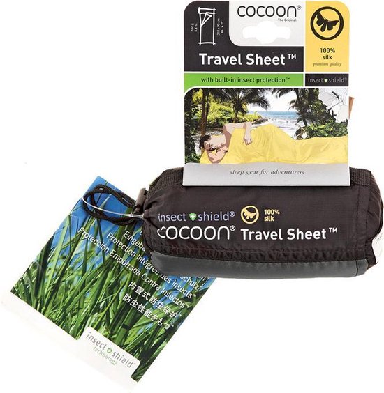 Cocoon Travel Sheet Insect Shield 100% Silk Lakenzak van Cocoon — afbeelding 3