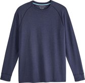 Coolibar - UV Shirt voor heren - Longsleeve - LumaLeo - Indigo - maat XXL