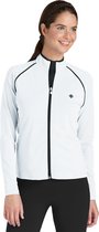 Coolibar - UV zwemjas voor dames - wit / zwart - maat XL (44)