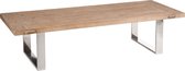 J-Line Salontafel Rh Ht/Met Nat/Zilv 180X70X45Cm