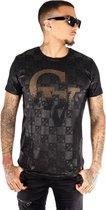 heren zwart casual tshirt medium