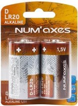 Numaxes Alkaline Batterij D Lr20 1,5V 2 ST